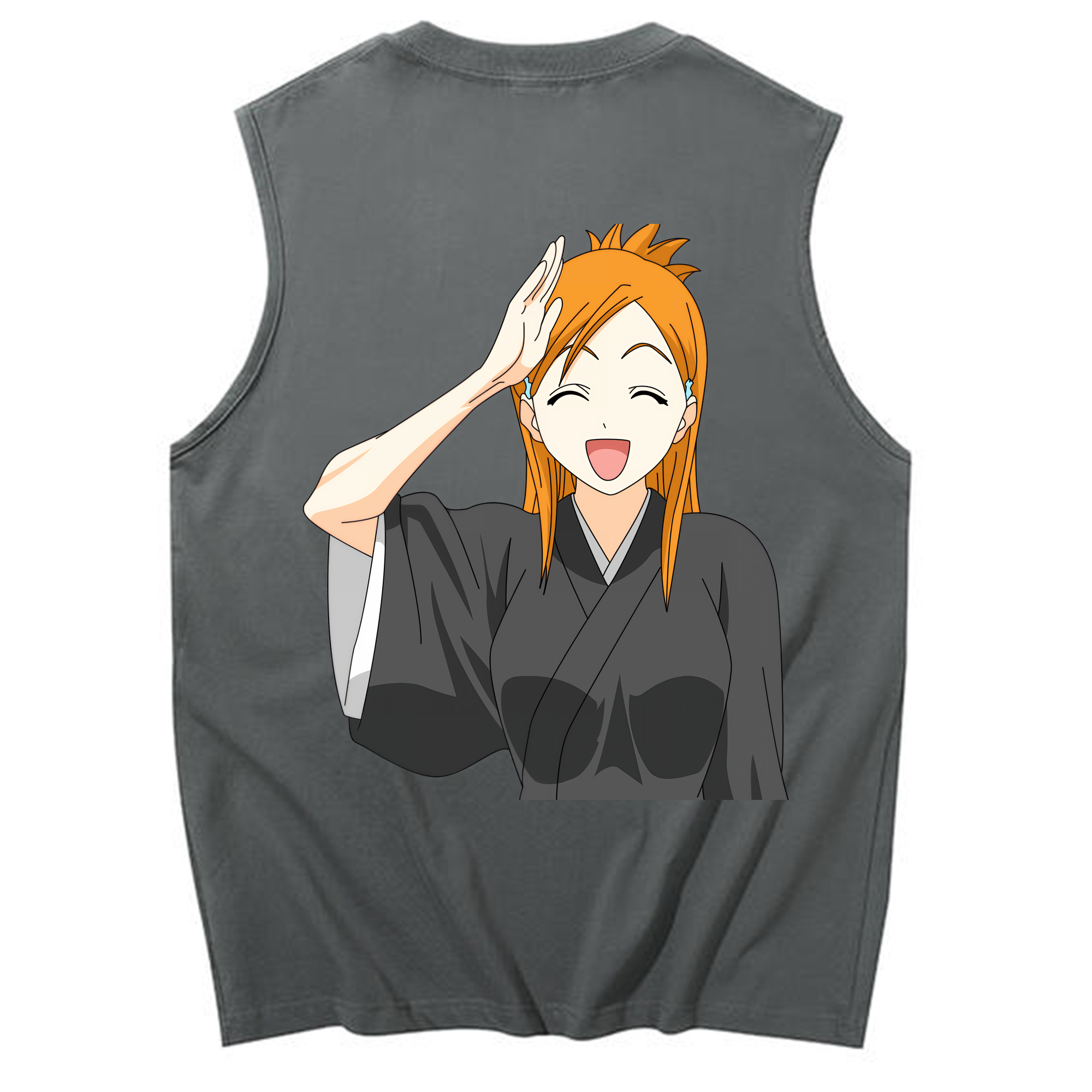 （画像用） ブリーチ 井上織姫（いのうえおりひめ） BLEACH Inoue Orihime コットン100％タンクトップ（背面プリント）